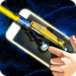 laser weapon simulator joke android application logo